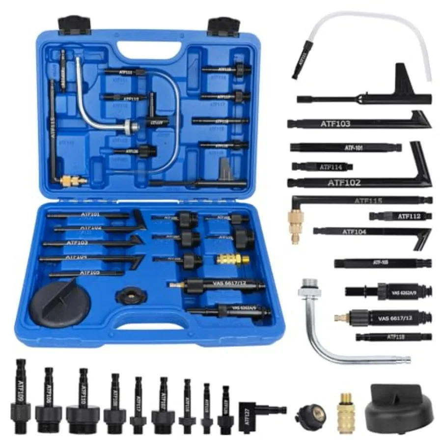 

27 шт. адаптер для заправки трансмиссионной жидкости, адаптер для заправки масла для автоматической трансмиссионной жидкости ATF, набор адаптеров для заливки трансмиссии F