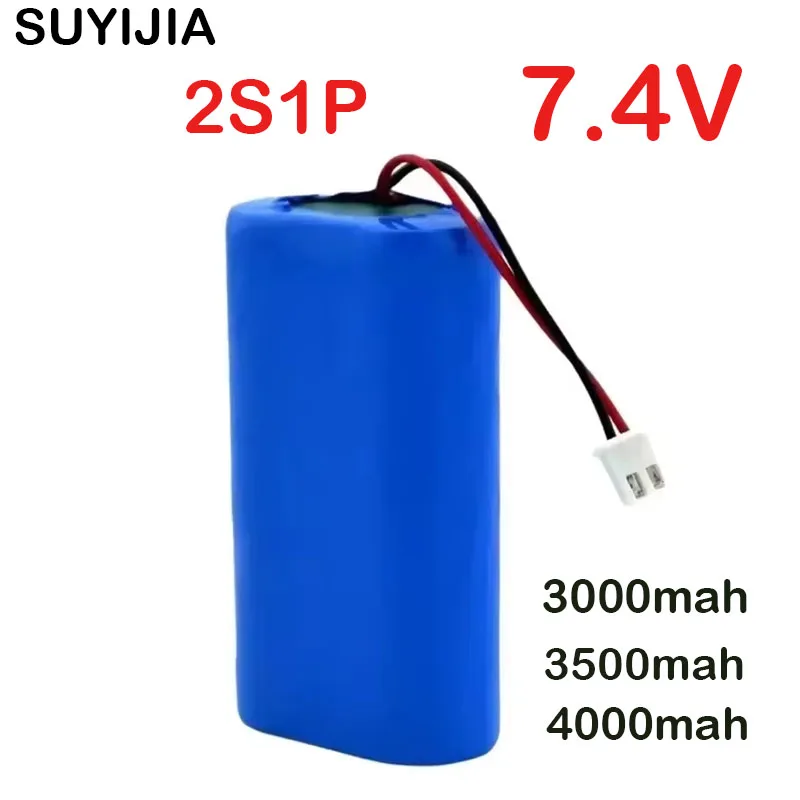 

18650 2S1P 7.4V Battery Pack Xh2.54 Plug 1500mah 3000mah 3500mah 4000mah 1500mah 3400mah 3400mah Rechargeable Battery Plug + PCB