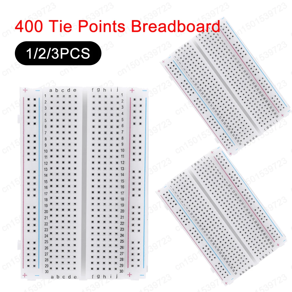 400 Tie Points Solderless PCB Breadboard Spliceable Mini Universal Test Protoboard for Experiment Test Robot DIY Kit