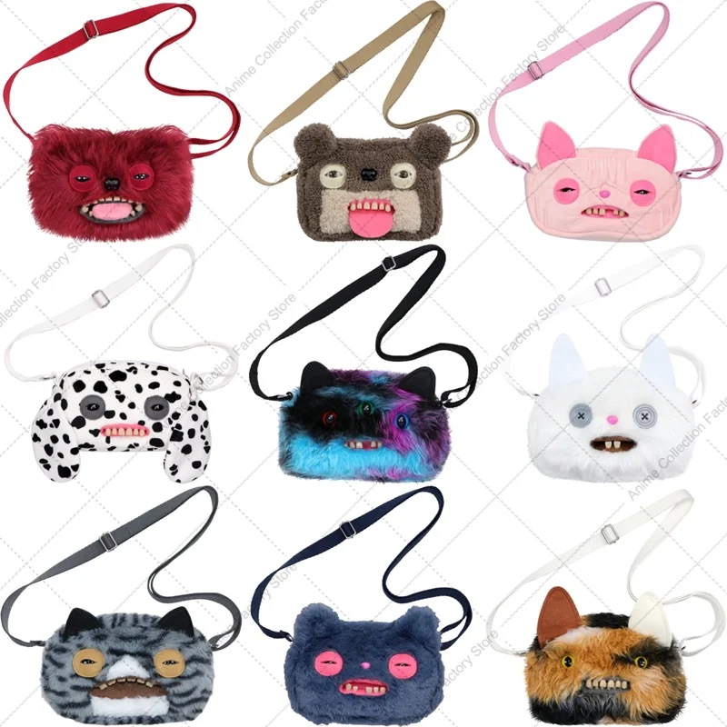 Original Fuggler Funny Ugly Teeth Monsters Plush Toys Shoulder Bag Fugglers Wide Eyed Weirdo Sphynx Cat Sir Belch Peluche Doll