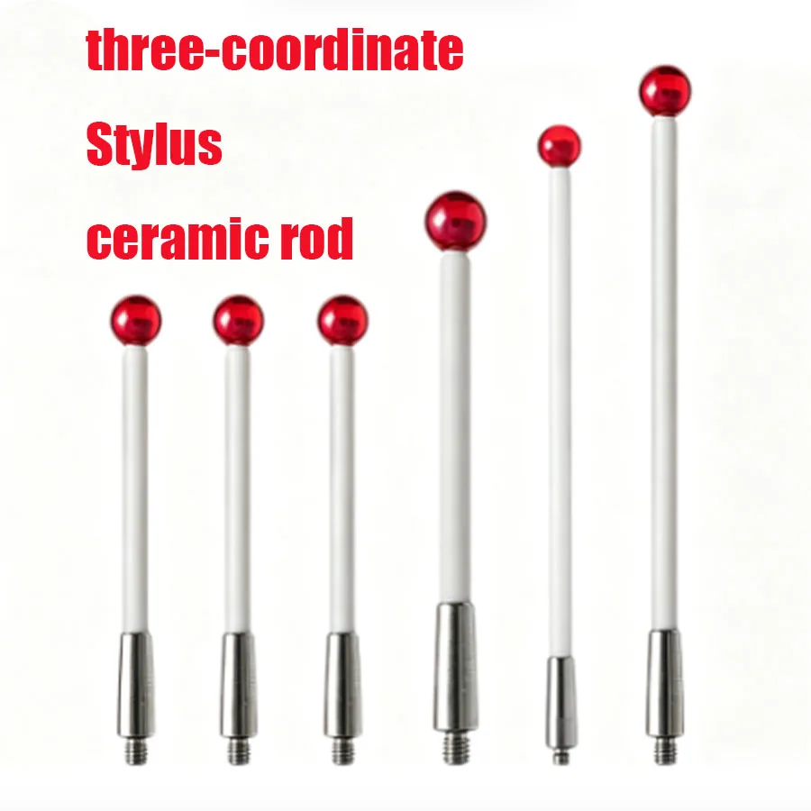 M2 Three coordinate Measuring Head Ceramic Rod Measuring Needle Three dimensional Probe 0.2 0.3 0.5 Ball Head