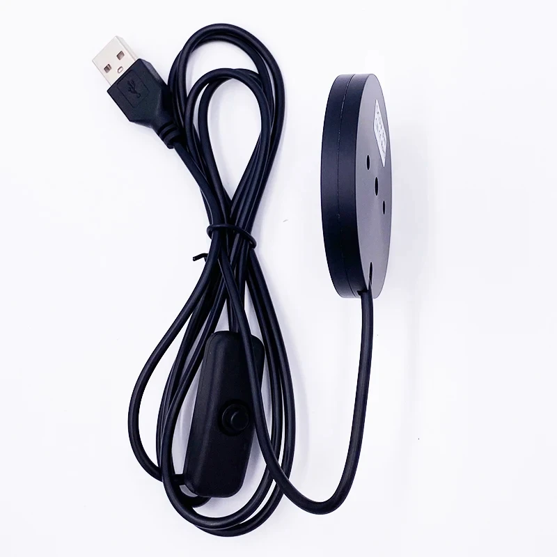 USB LED 디밍 가능 다운라이트 슬림 표면 마운트 스포트라이트, 3W 스폿 캐비닛 램프, DC12v 다운 라이트, 자동차 인테리어 퍽 야간 조명