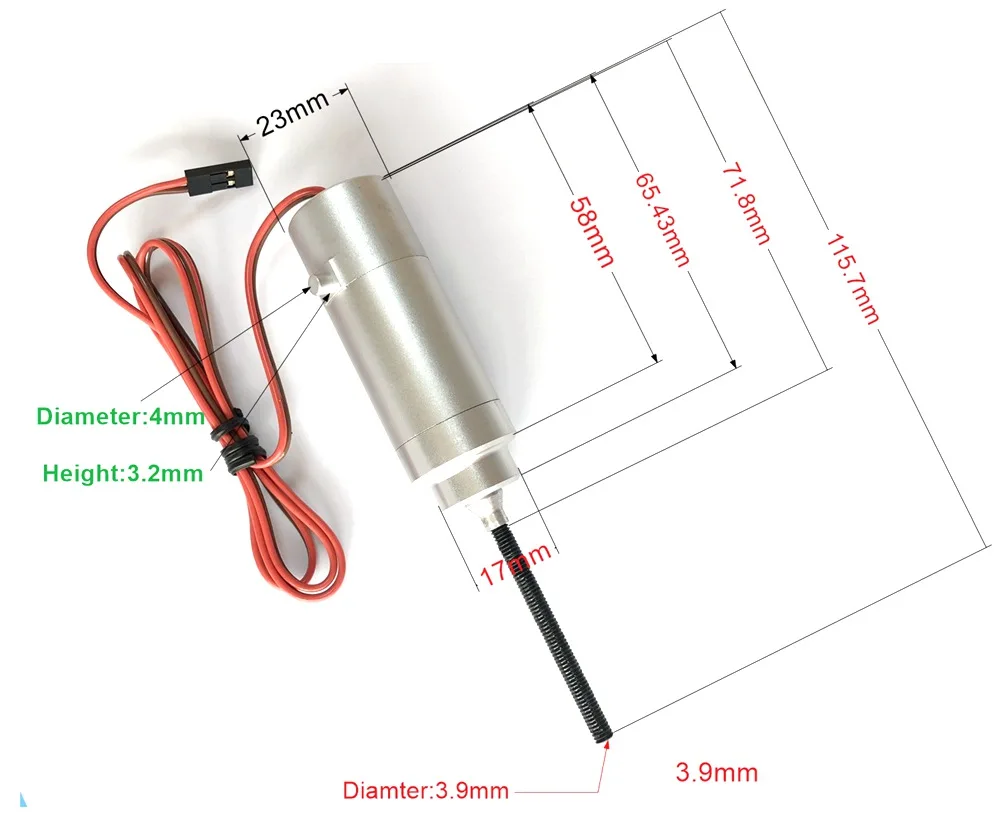 Retract Motor for JP Hobby ER200 17-30 kgs Plane Metal Electric Retract for DIY