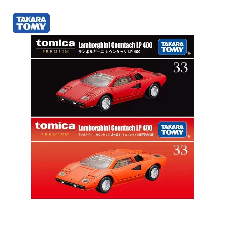 Original Takara Tomy Tomica Premium Car Lamborghini Countach LP 400 Toys for Boys Scale Alloy Diecast Vehicle Model Collect Gift