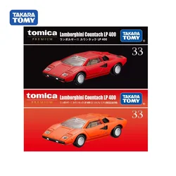 Oryginalny samochód Takara Tomy Tomica Premium Lamborghini Countach LP 400 Zabawki dla chłopców Skala Alloy Diecast Model pojazdu Zbieraj prezent