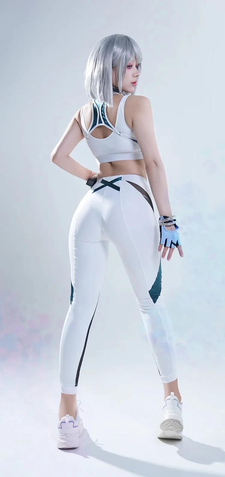 Game DirtyTechLong Pak TurnpakjeCosplay Kostuums Shayol Wei Yoga Kleding Sexy Patchwork Strakke Sportkleding