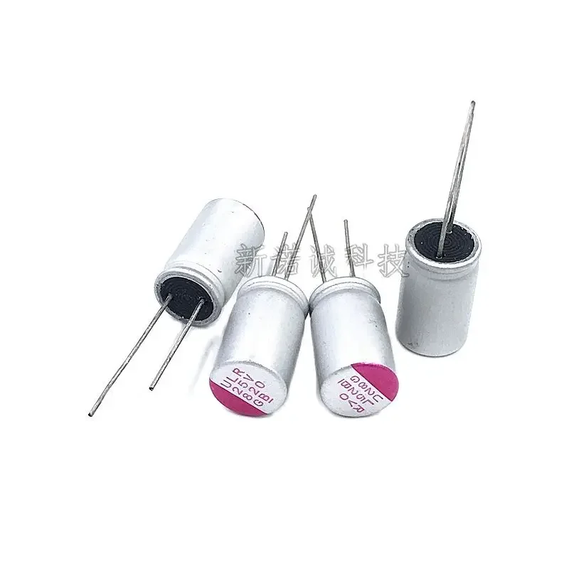 10 peças/capacitor sólido 25v820uf 25v 820uf volume 10x16 em linha eletrólise de estado sólido novo spotbrandnew