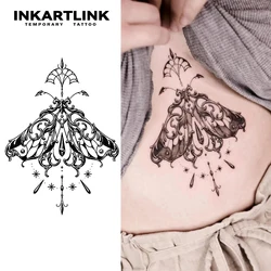 Butterfly Chain temporary tattoo sticker, waterproof magic tattoo, lasts to 15 days fake tattoo, semi permanent tattoo