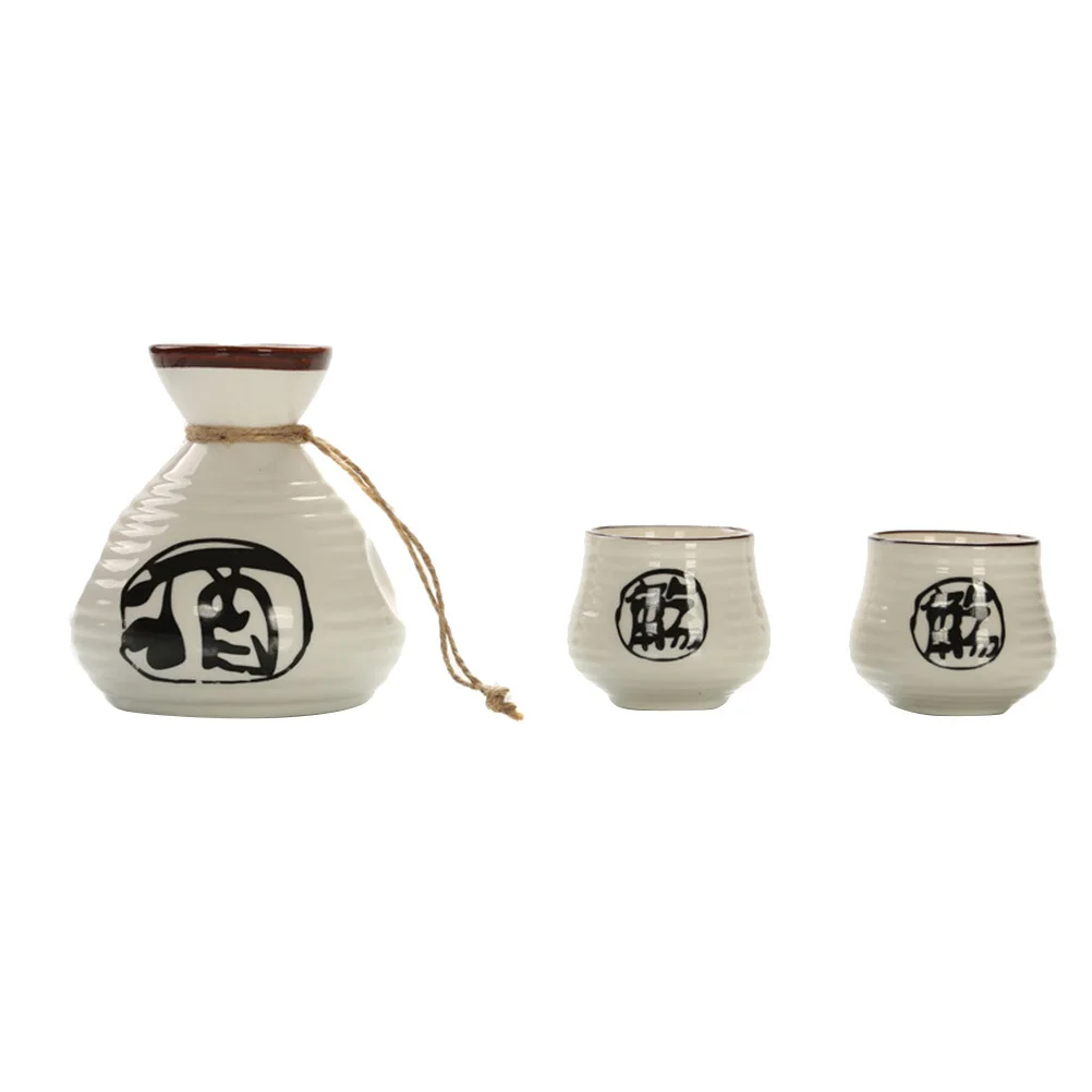 

Plain Ceramic Sake Set Japanese and Cups Combo Ideal for Personal Party Home Entertainment Use Ceramic Sake Set