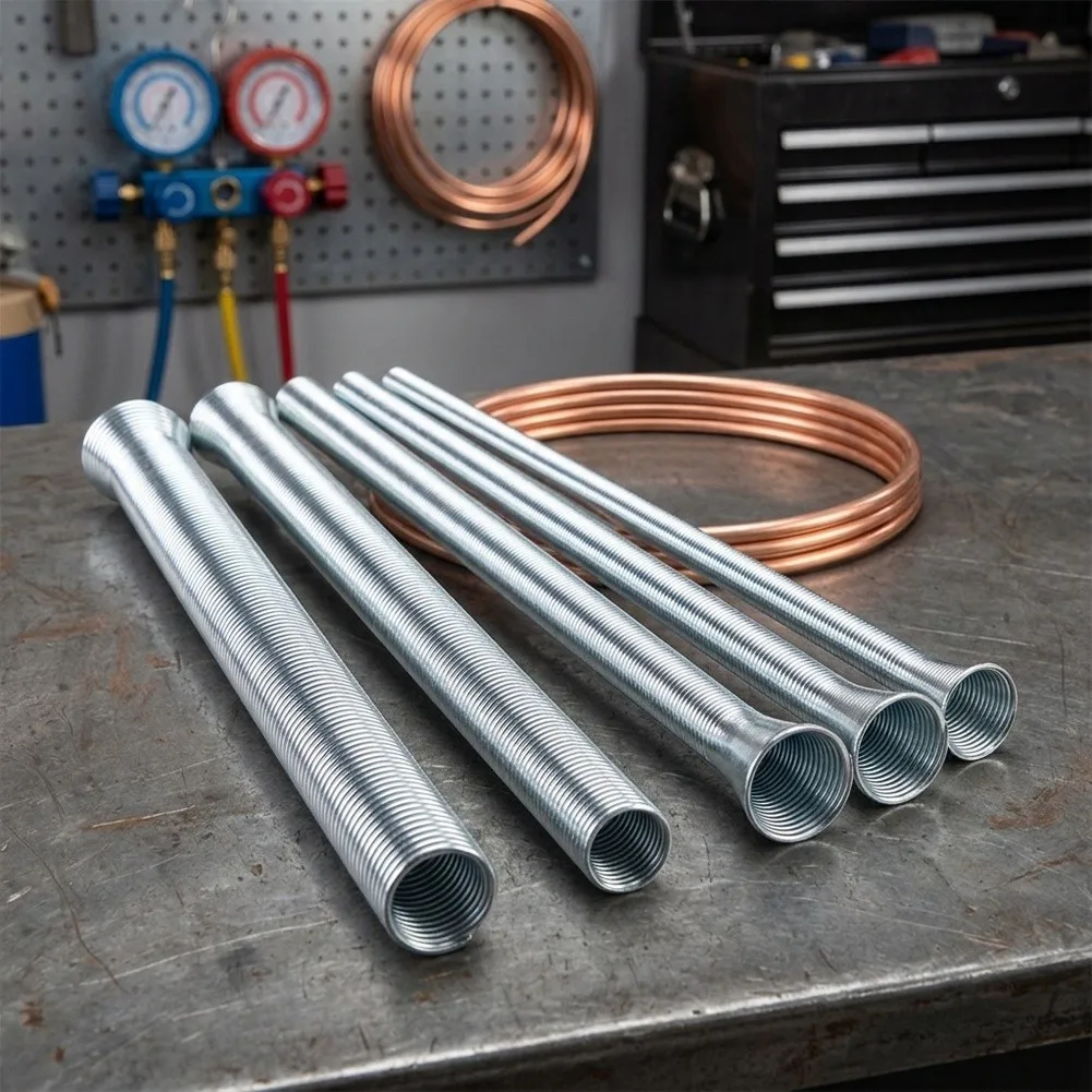Pipe Bender for Spring Tube Bender Spring Steels Tube Bender 20.5cm Flexible Hand Tools Parts Pipe Bending Tool
