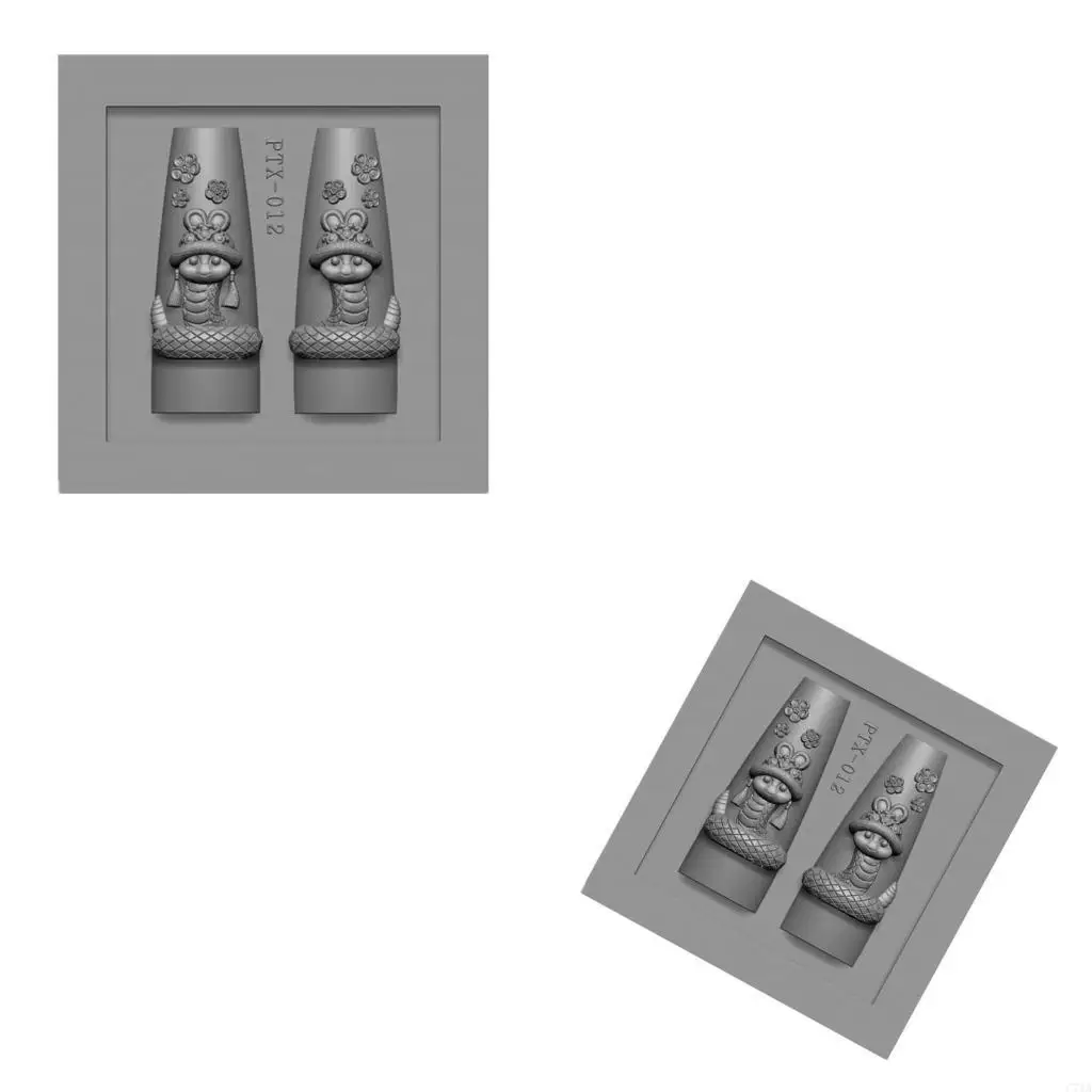 

Гибкая смола для осадки ногтей с изображением змеиных дизайнов ногтей