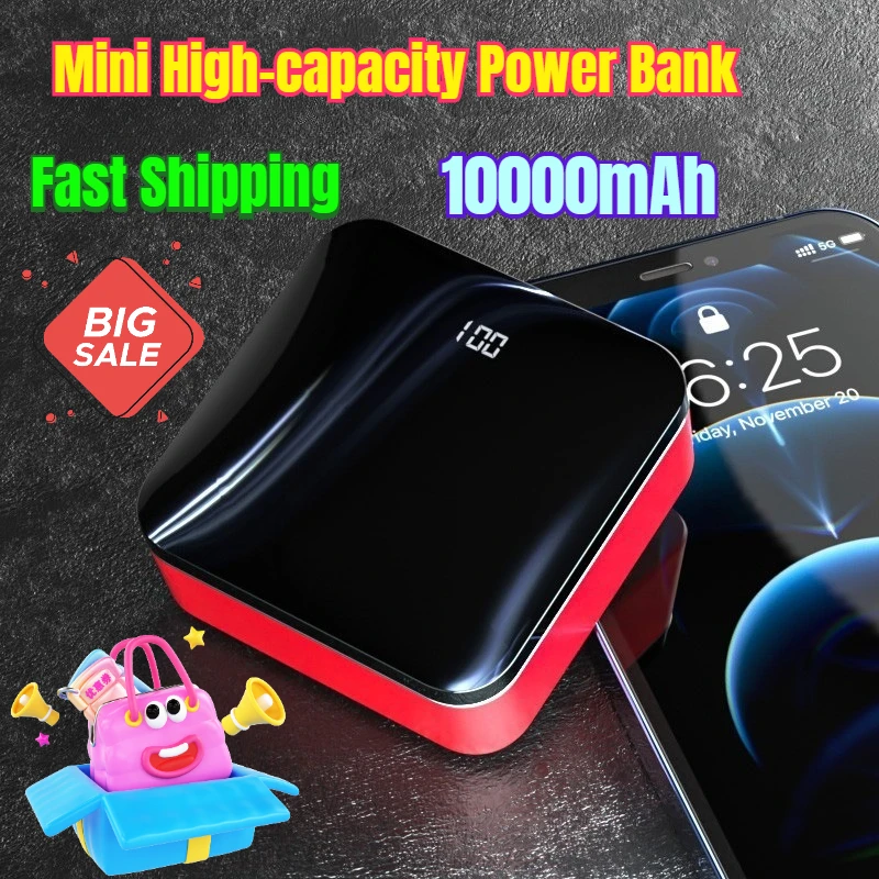 

10000mAh Suitable for iPhone Xiaomi and Huawei Mini High-capacity Power Bank