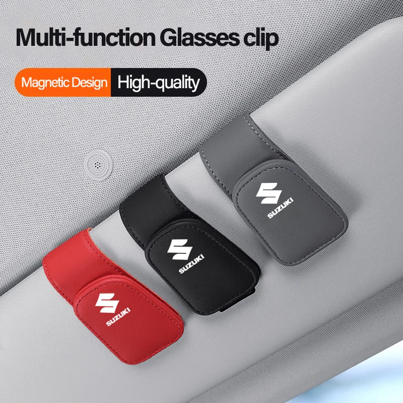 Car Interior Sun Visor Eyeglasses Holder Sunglasse Clip For Suzuki SX4 Splash DZire Swace Across Swift Samurai Vitara Jimny Alto