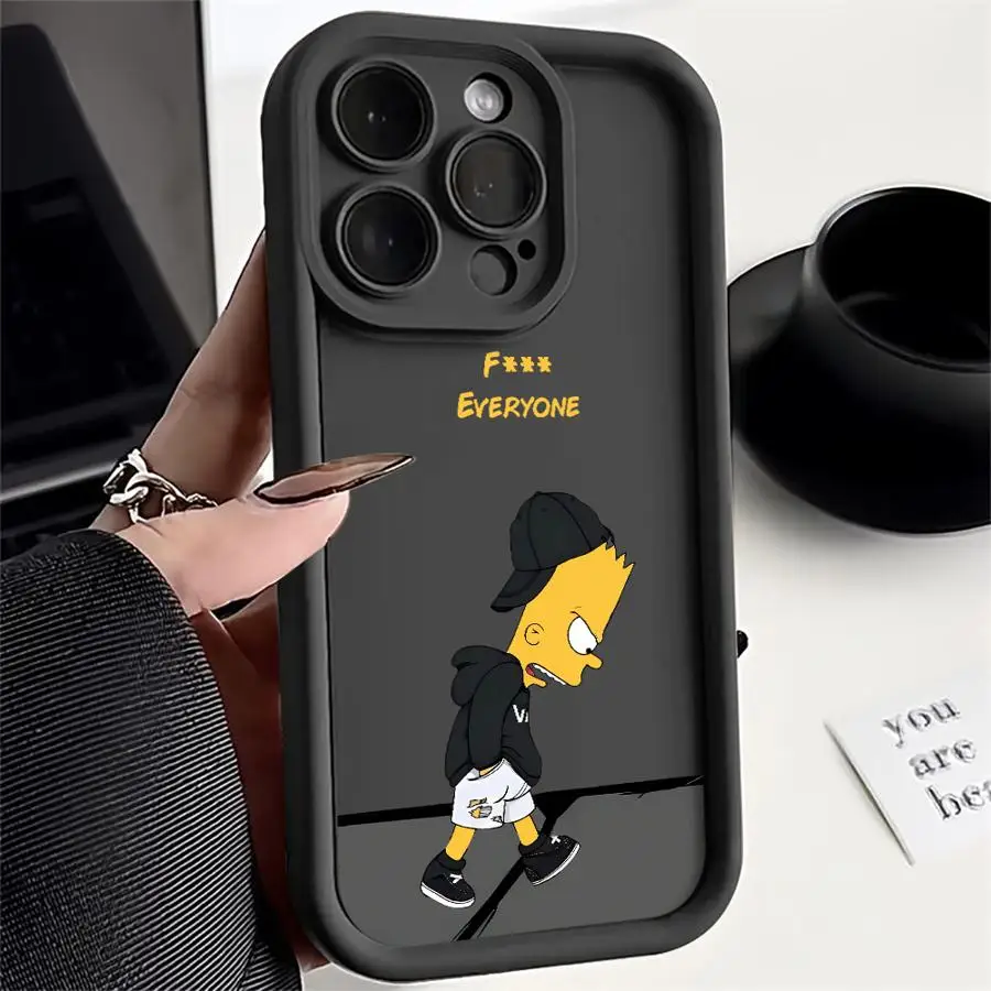 حافظة هاتف ديزني كول سمبسنز بارت لهاتف آيفون 16 13 12 11 15 14 Plus Pro Pro Max 13 12 Mini X XS Max XR 7 8 SE