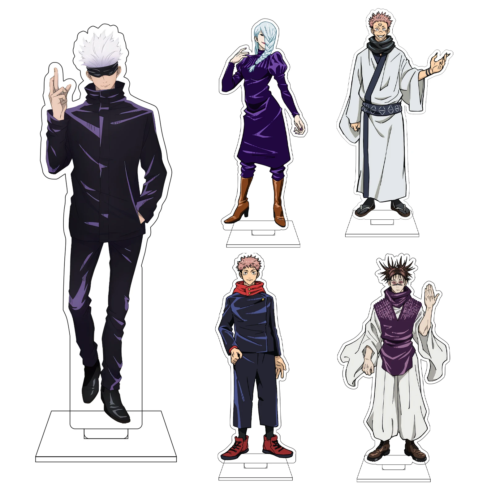 16CM Anime Jujutsu Kaisen Cosplay Acryl-Figur Standplatte Geto Suguru Okkotsu Yuta Gojo Satoru Ornamente Geschenke