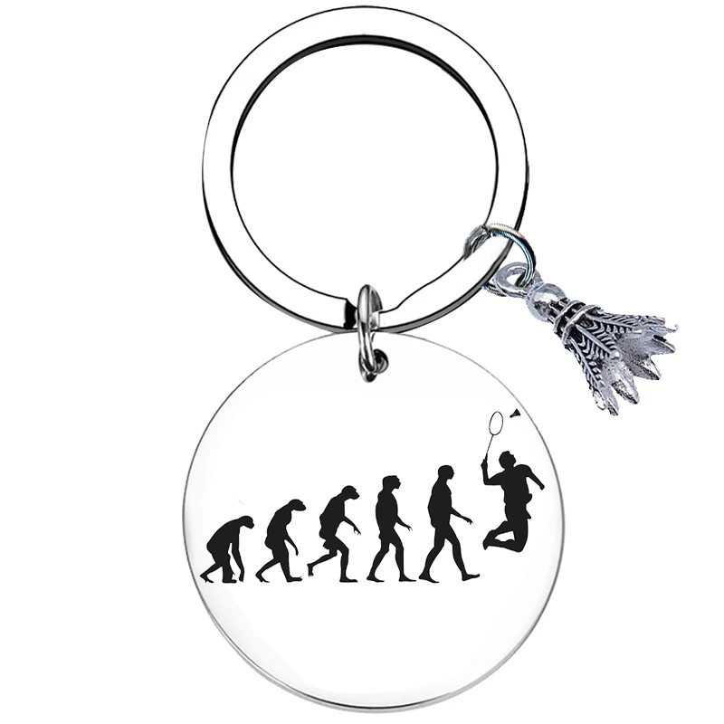 Sport Badminton man Keychain Gifts for Badminton Lovers Birthday Christmas Gifts for Badminton Players