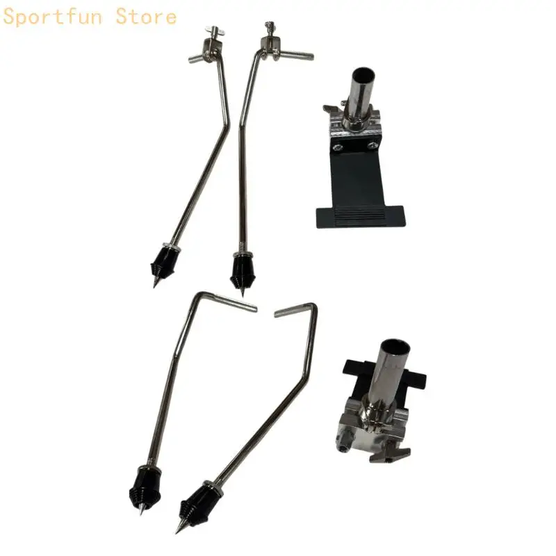 Metal Floor Drum Conversion Set with Support and Pedal Hardware for Bass Drum X7JD