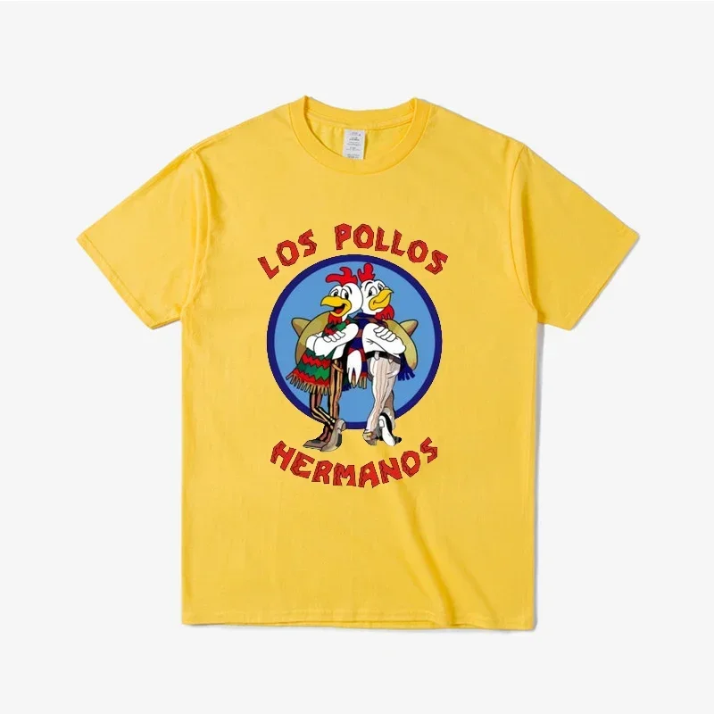 Breaking Bad LOS POLLOS HERMANOS Flamboyant Lawyer Uncle Fried Chicken Short-Sleeved T-Shirt Cotton for Men And Kids