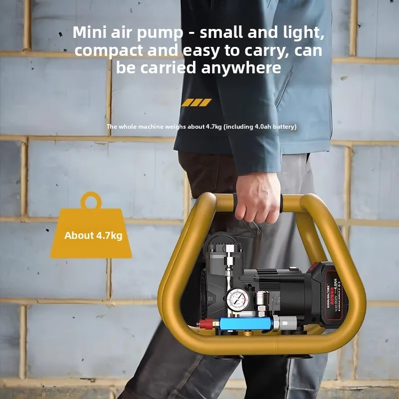 Woodworking special air pump lithium battery mini air compressor small portable tire inflation pump air compressor