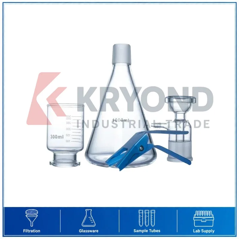 Sand Core Filter Unit Glass Vacuum Filtration Apparatus 250mL 500mL 1000mL Laboratory Solvent Research Equipment Application Use