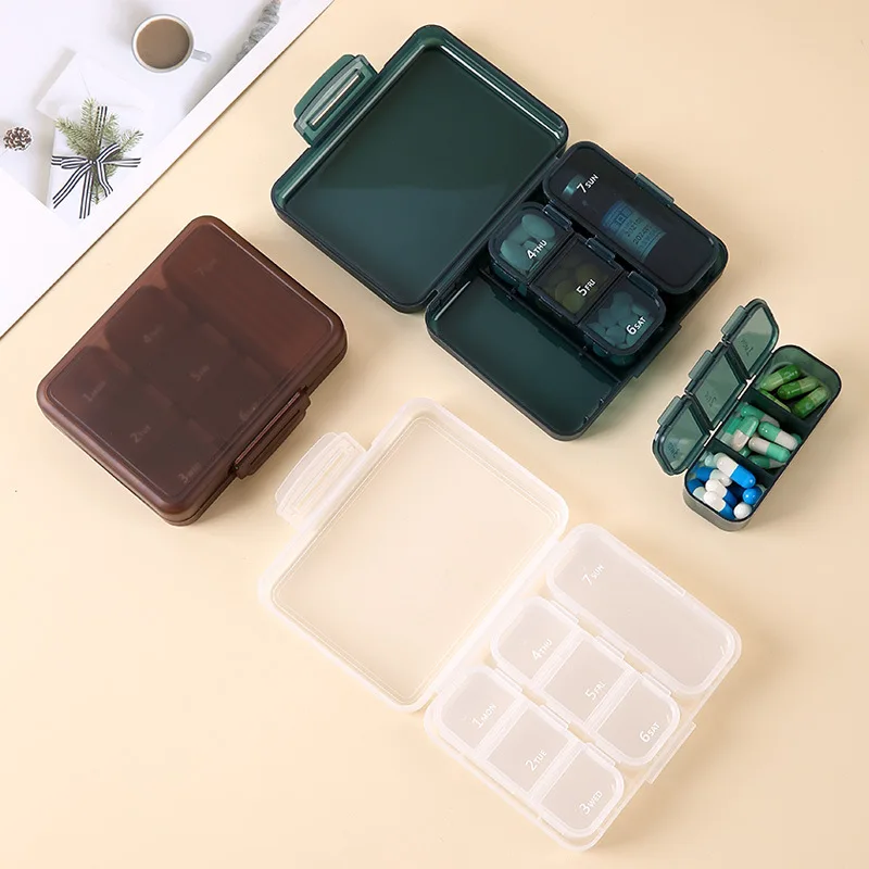 Travel Pill Organizer Portable Daily Pill Organizer Moisture Proof Pill Case Small Pill Container Medicine Container for Pocket