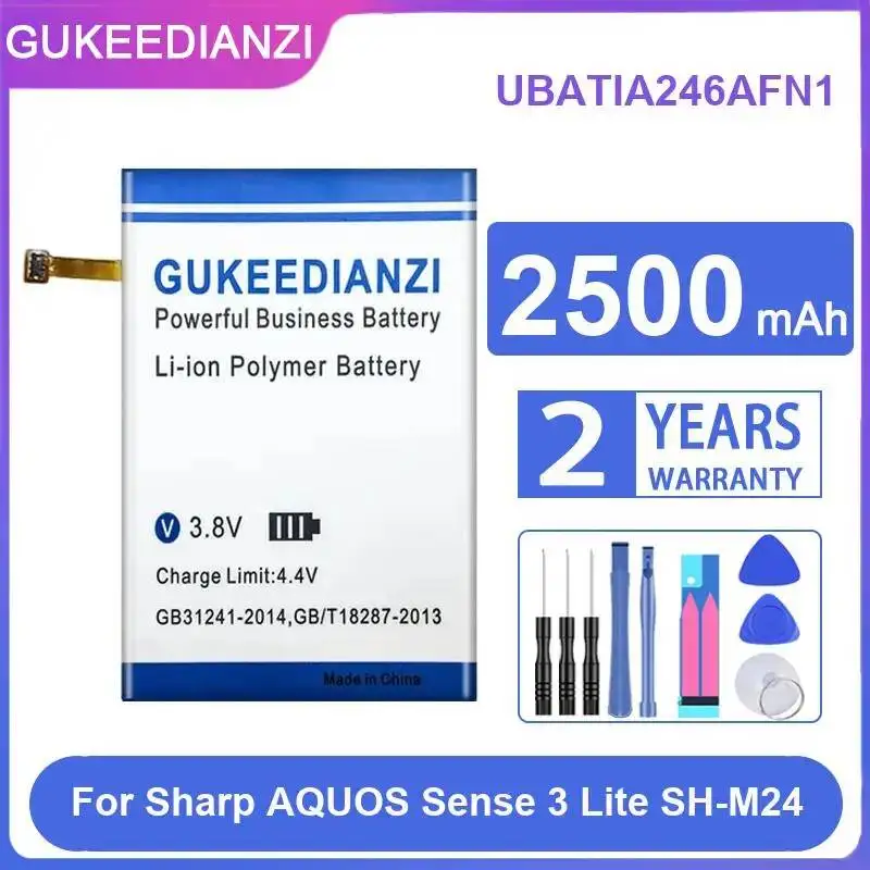 

Аккумулятор для мобильного телефона Sharp Aquos Sense 3 Lite SH-M24 UBATIA246AFN1, 2500 мАч, высокая совместимость, длительное время работы