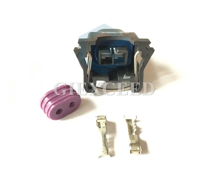 2 Sets 2 Pin AC Assembly 12129142 Automotive Connector Housing Socket EV1 Injector Auto Female Plug