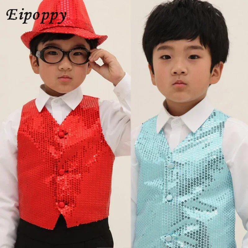 

Children's Clothing Sequins Suits Kid Children Dancewear Performance Stage Costume