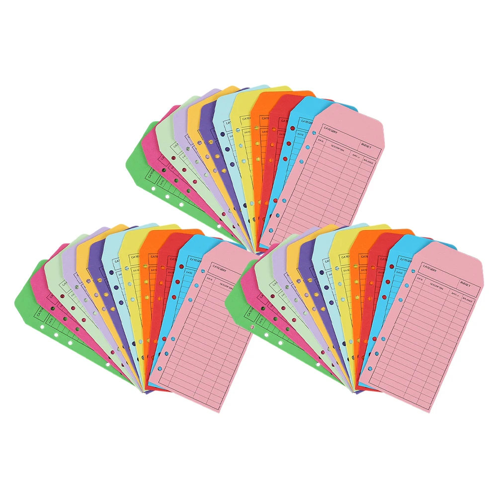 

36 Pcs Colorful Envelope Set Cash Envelopes for Budgeting Binder Bank Money Wallet Cardstock Secure Closure
