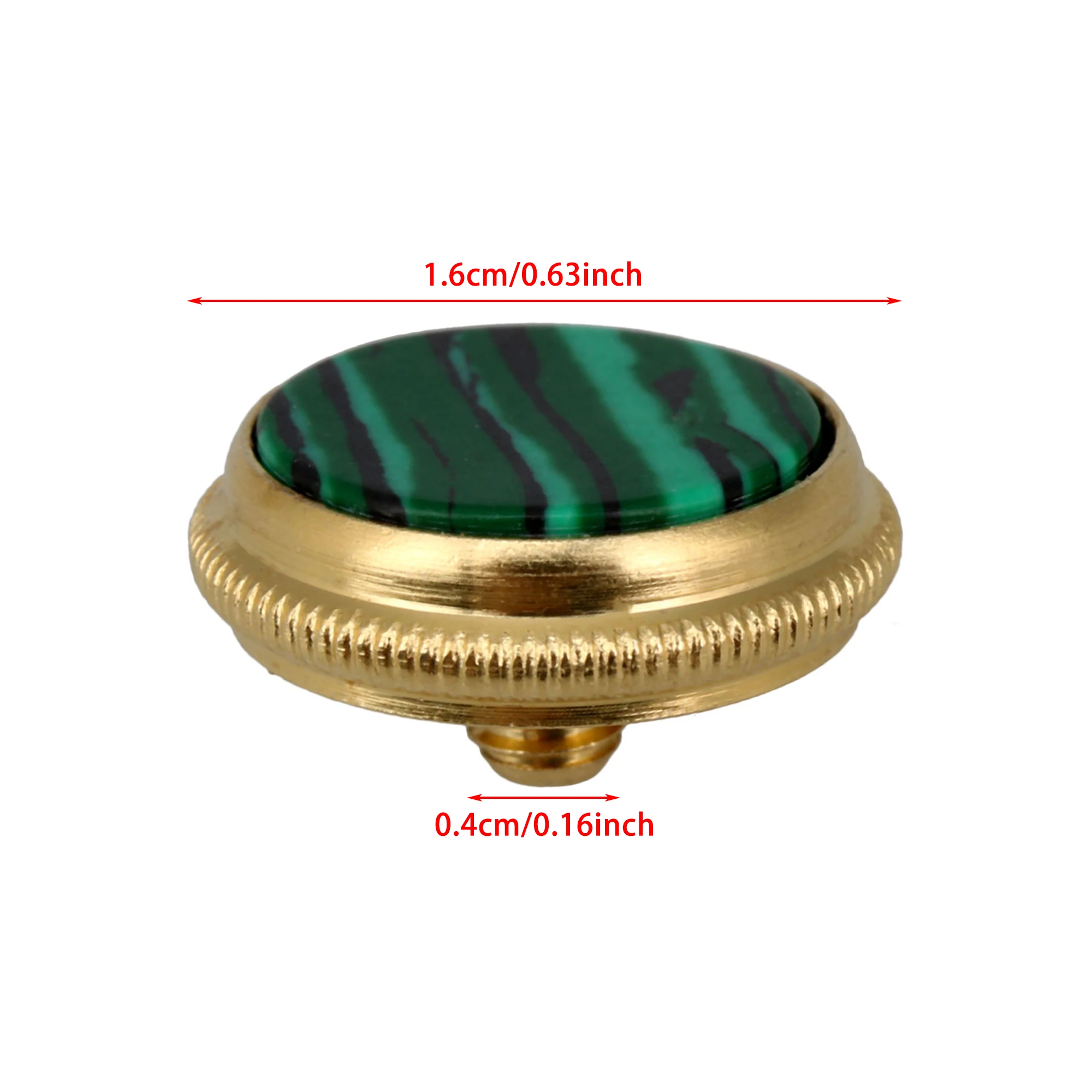 

Yibuy 3pcs Trumpet Finger Buttons Accessories for Musical Instruments Gold Green
