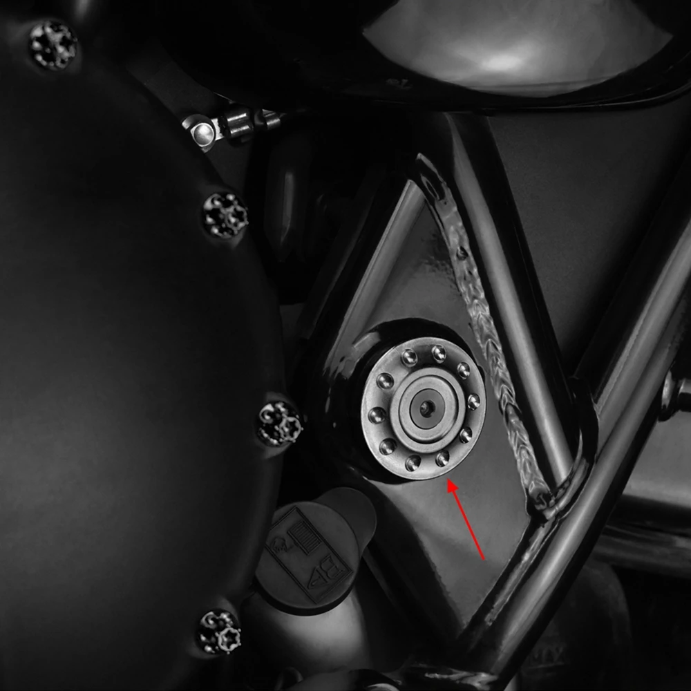 For Triumph BONNEVILLE BOBBER T120V 900 SCRAMBLER 1200 XC XE STREET CUP SCRAMBLER Street Twin 16-2024 Motorcycle Frame Hole Cap