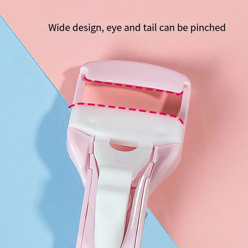 Ferramentas de maquiagem tipo imprensa de plástico modelador de cílios elevador sem puxando cílios curling clipe de longa duração grande angular feminino