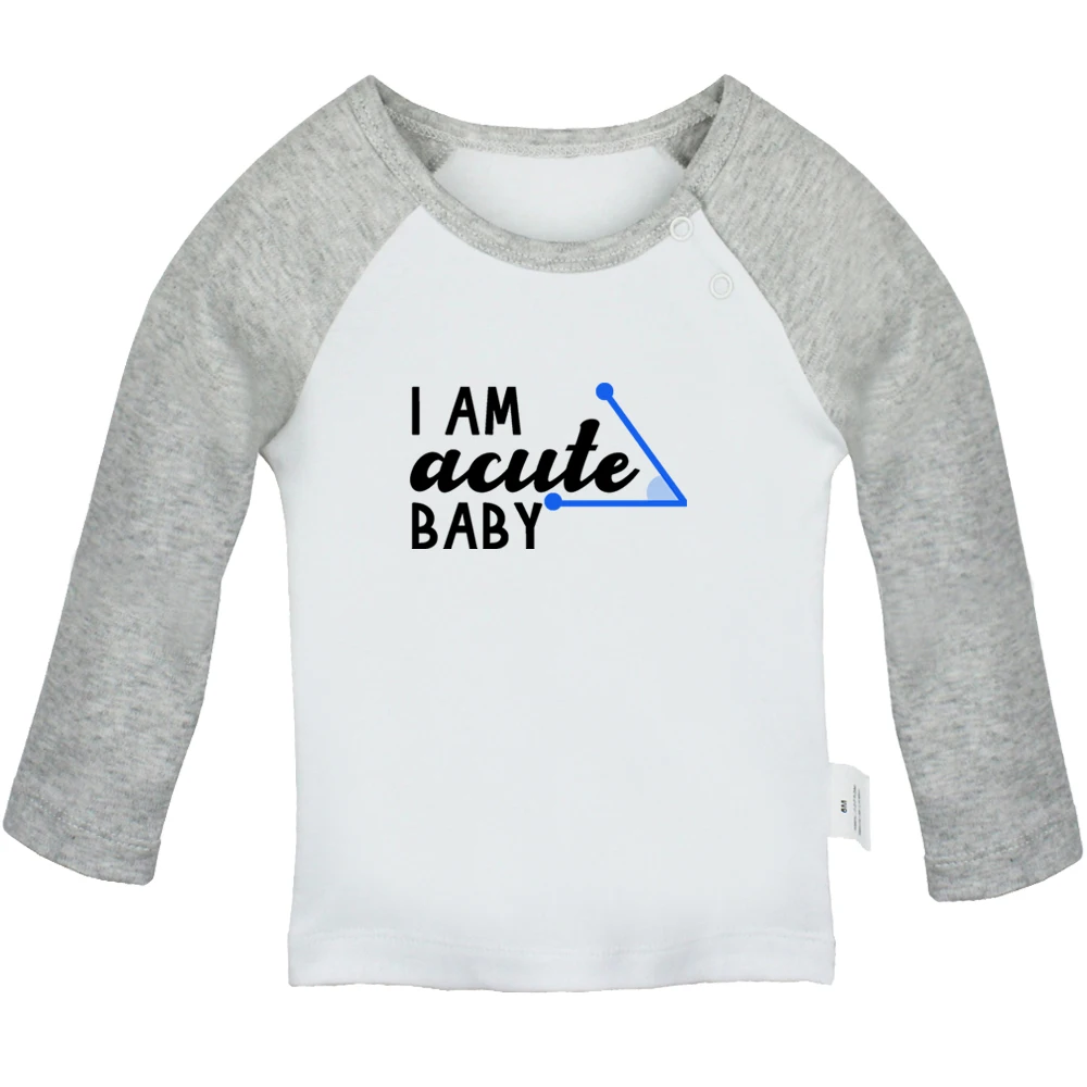 

iDzn New I am Acute Baby Infant T-shirts Cute Boys Girls Tops Baby Long Sleeves T shirt Newborn Soft Clothes Kids Best Presents