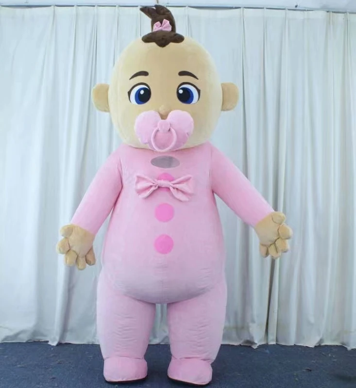 2025 MINISO Inflatable Baby Boy And Girl Cartoon Mascot Costume Party Advertising Ceremony Animal carnival perform props