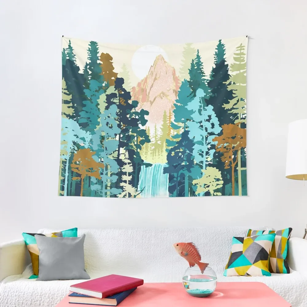 

Forest Falls Tapestry Cute Decor Room Aesthetic Tapestry