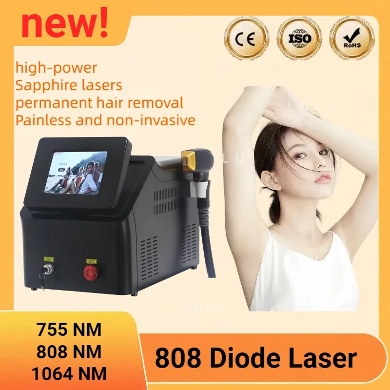 Newest UPgraded 808nm Diode Laser Skin Rejuvenation Painless Machine/Permanent Hair Removal Epilator Beauty Machine