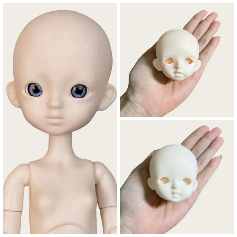 

Кукла BJD ручной работы 1/6, без макияжа, в случайном порядке, в подарок с глазными яблоками, для девочек, для практики макияжа, нарядные игрушки, подарки на день рождения