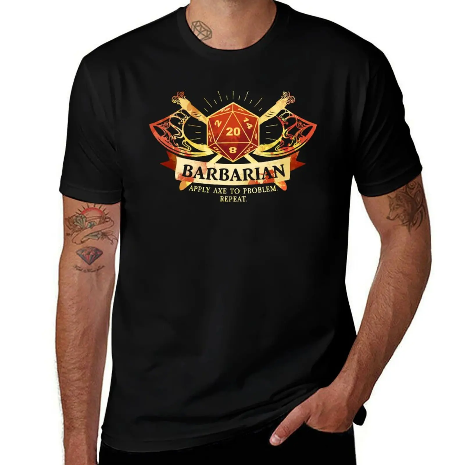 Barbarian T-Shirt korean fashion Personalized t-shirt cheap stuff anime shirt mens clothing