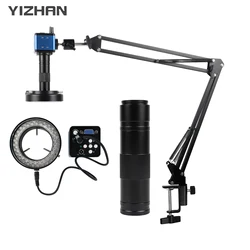 YIZHAN HDMI VGA Digital Microscope 1080P 60FPS Microscope Camera C-Mount Lens Industrial Microscope For Electronics 1 Meter Work