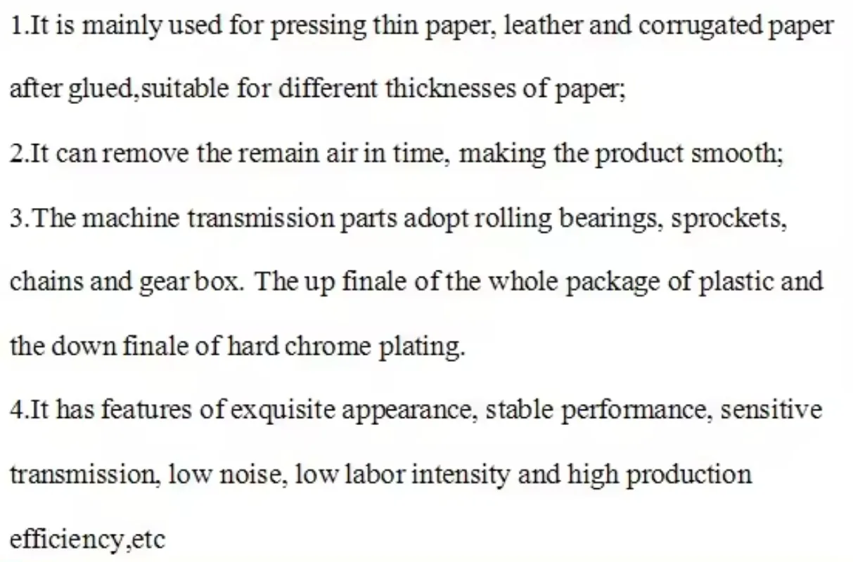 Electric Paper Nip Roller Press Machine Manual Fed