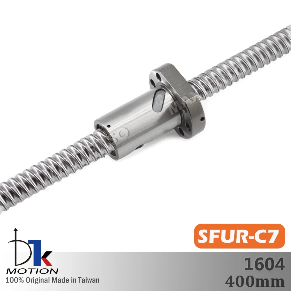 DTK SFU1604 Rolled C7 SFUR1604 Lead 4mm R16 Ball Screw 400mm Thread Shaft High Precision Flange Spindle TBI SFNU HIIWN Replace