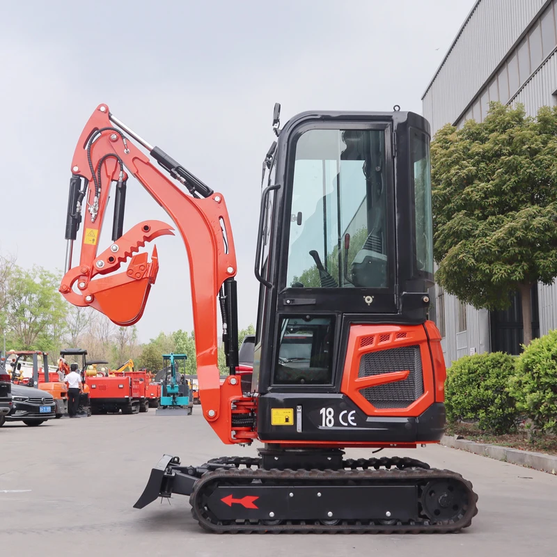 Free Shipping Mini Excavator Euro 5 CE EPA 1.8 Ton 2Ton Hydraulic Diesel Excavator Farm Customized Crawler Small Digger for Sale