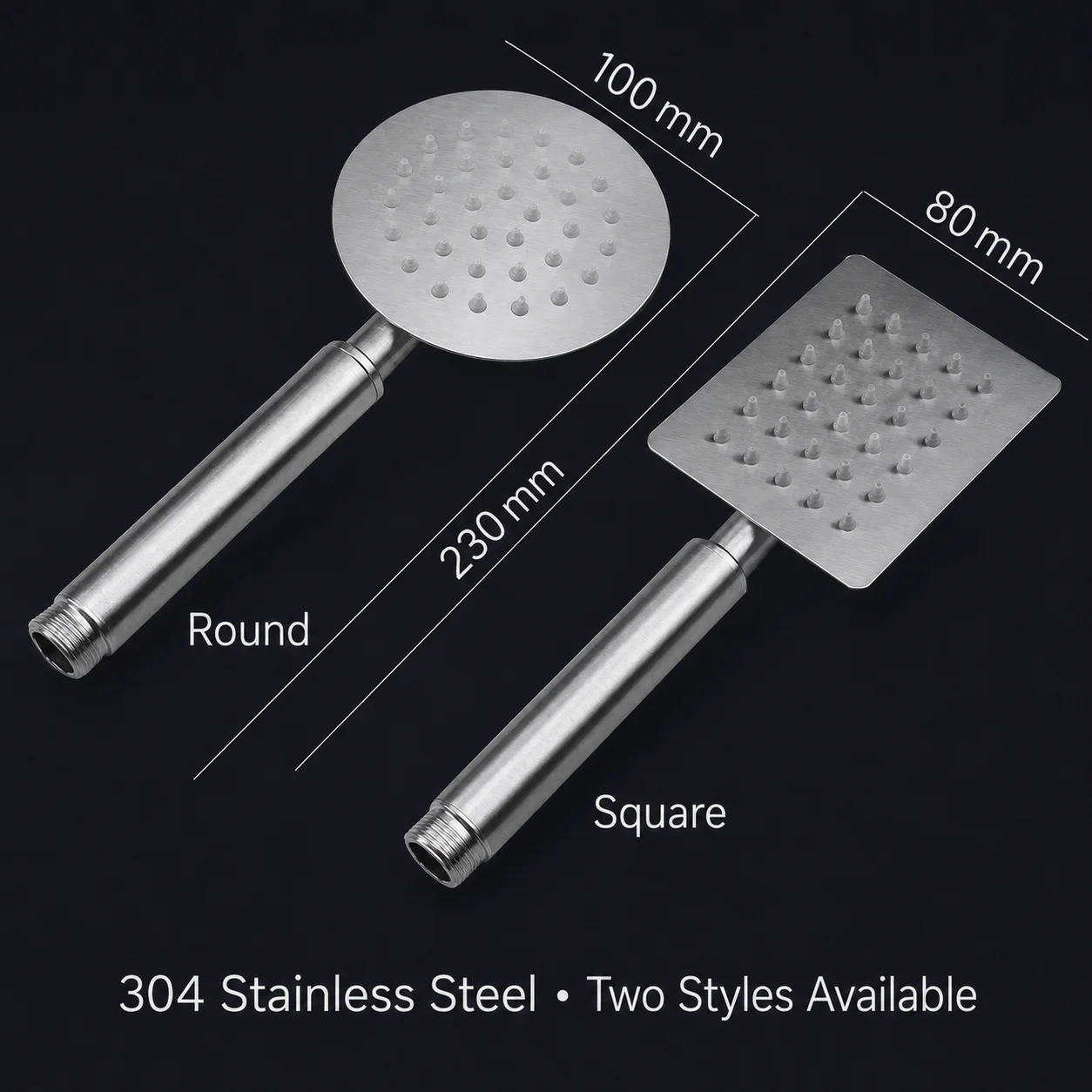 304 Paslanmaz Çelik Duş Başlığ - High Pressure Shower Head Handheld incelemesi ve fiyatı