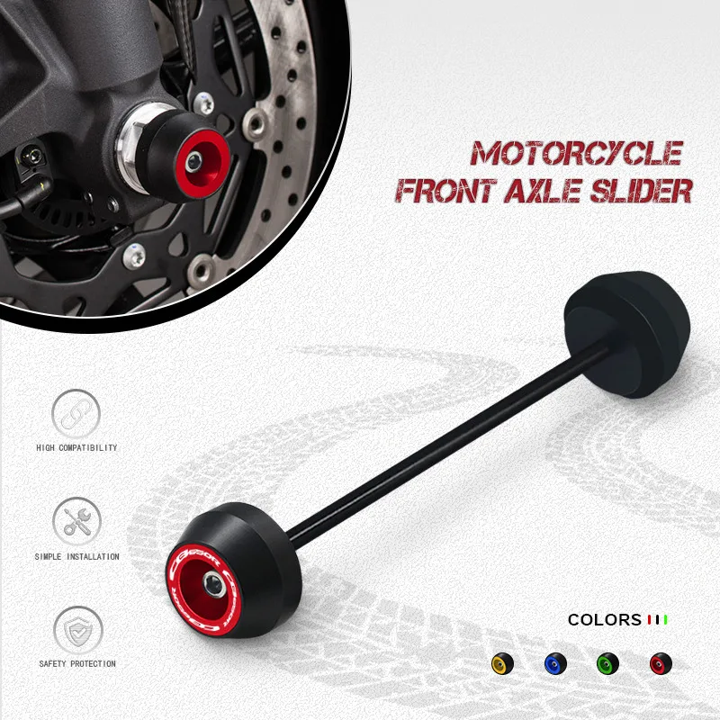 

NEW Motorcycle Front Wheel Axle Fork Crash Slider Protector Pad For CB650R CB 650R cb650r 2014-2025 2024 Falling Protection