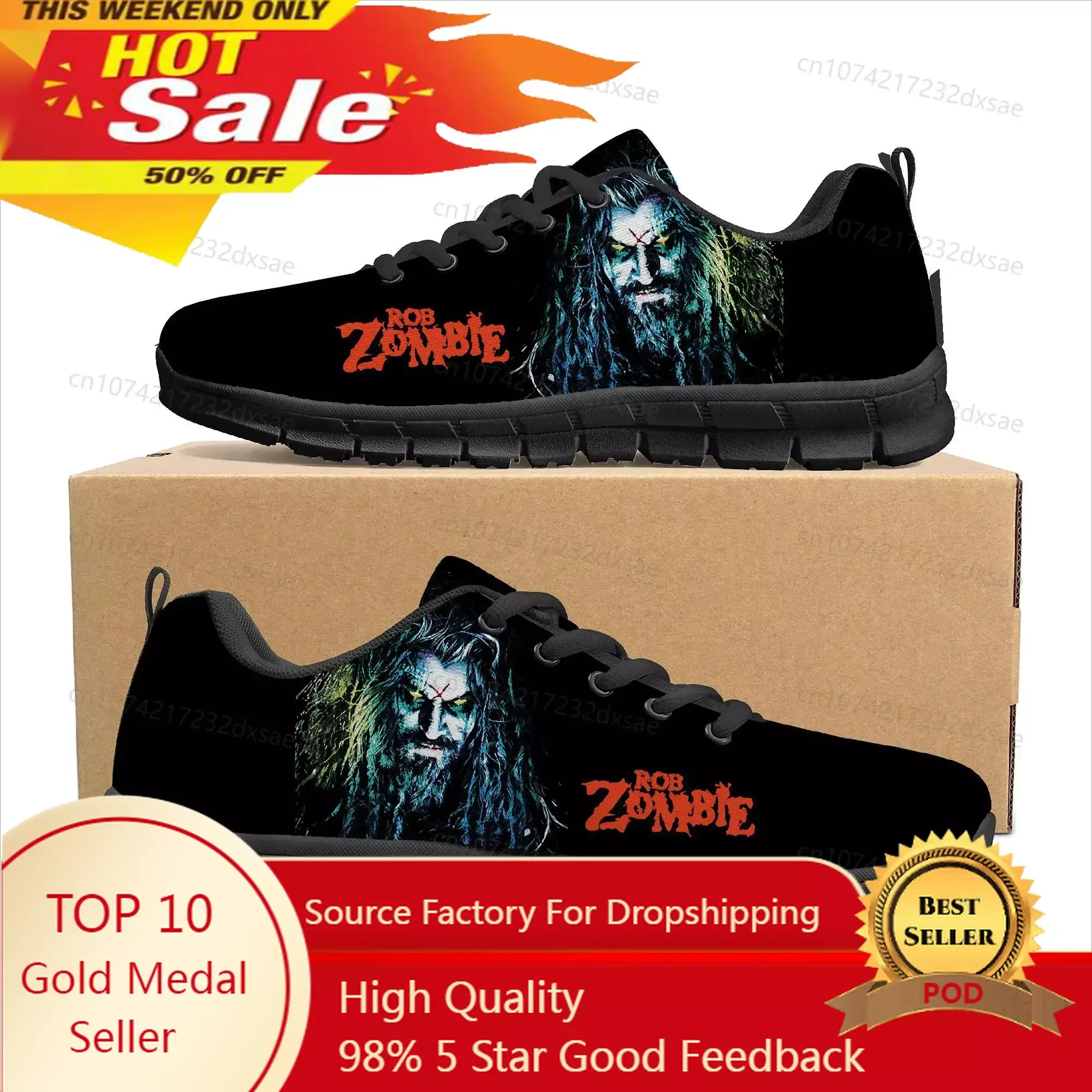 

Rock Singer Rob Zombie Sports Shoes Mens Womens Teenager Kids Children Sneakers Casual Custom Shoes High Quality Couple Shoes