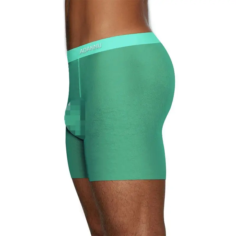 Ultra-thin Transparent Man Underwear U Convex Pouch Boxers Men's Sissy Panties Mesh Low-rise Sexy Underpants Gay Shorts Lingerie