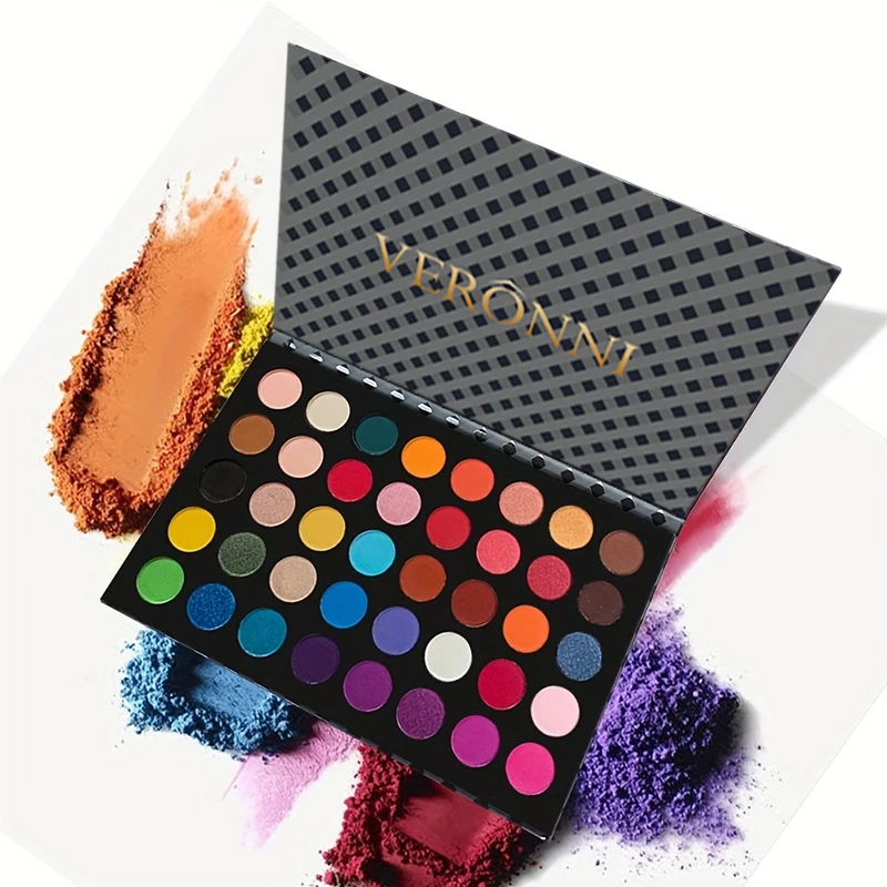 40-Color Daily Makeup Eyeshadow Palette Pearlescent Matte Earthy Shimmer Shine Nude Make Up Palette Waterproof  Cosmetic