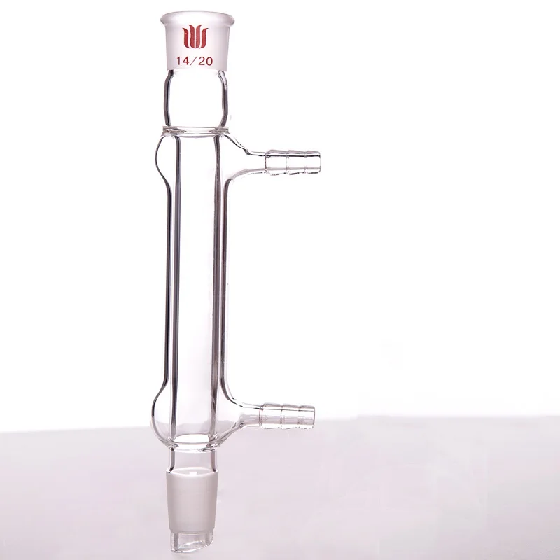 SYNTHWARE High water speed straight condenser, φ 8mm/10mm small nozzle, CONDENSER WEST, Borosilicate glass, C15