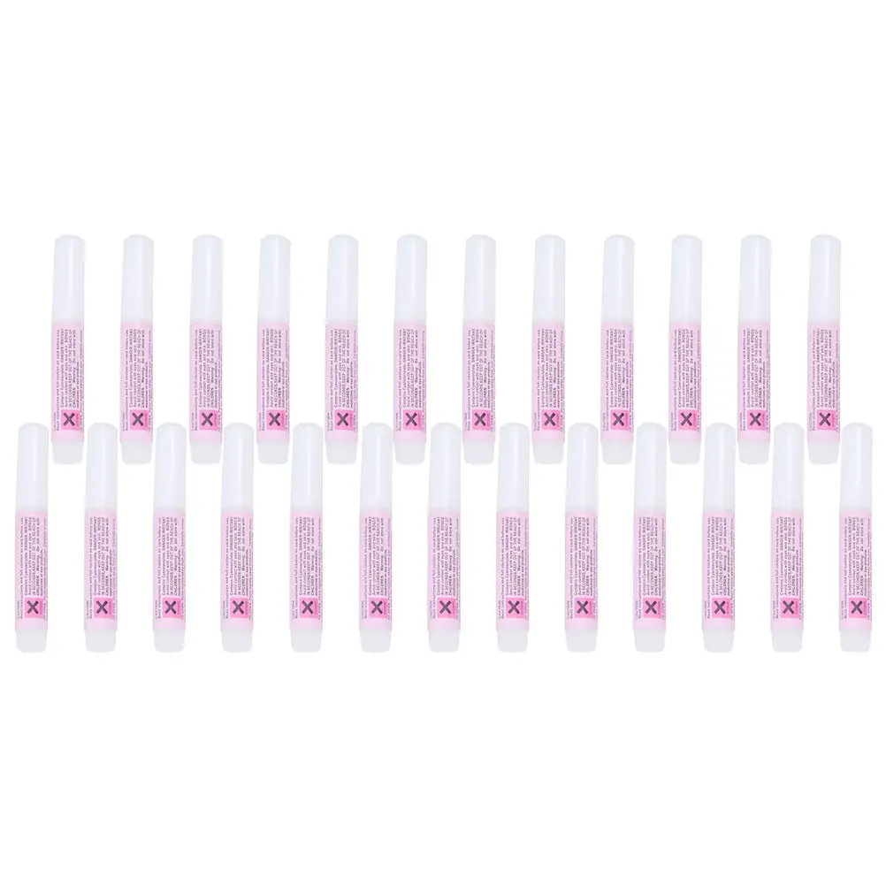 25개 네일 글루 프리미엄 안전 네일아트 접착제 (프렌치팁, 라인스톤, 프레스온 네일, 살롱 매니큐어 글루)