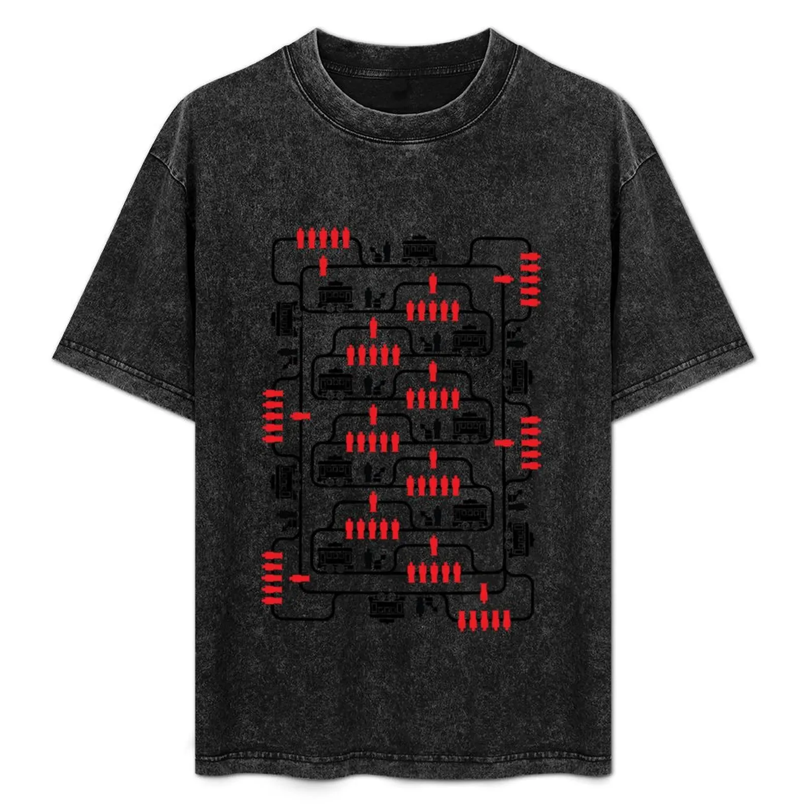 

Trolley Problem (white background) T-Shirt Festival Short Sleeve T-Shirt